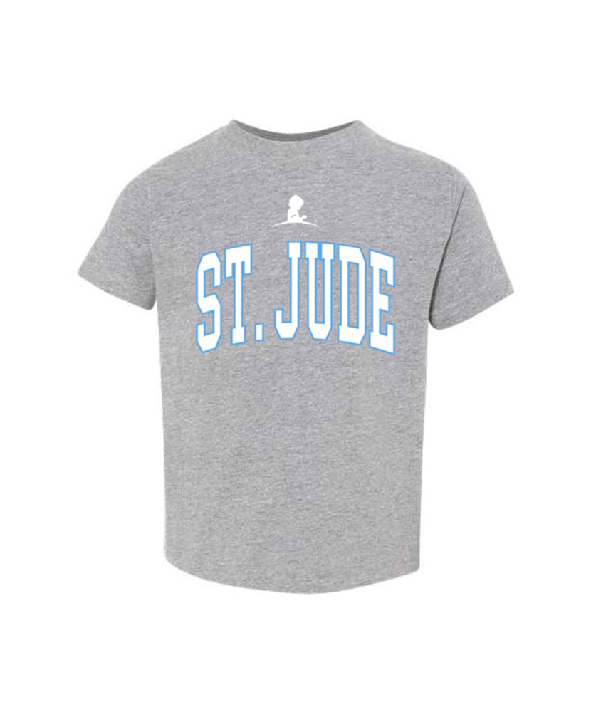 Primary image St. Jude Toddler Puff Paint Outline Logo T-Shirt